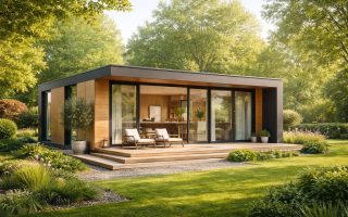 maison-modulaire-verdure-baies-vitrees
