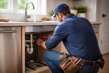 plombier-uniforme-evier-outils-cuisine