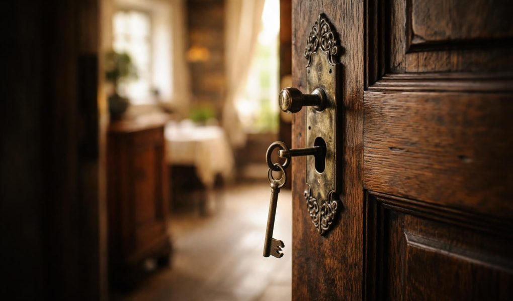 porte-bois-ancienne-cle-serrure