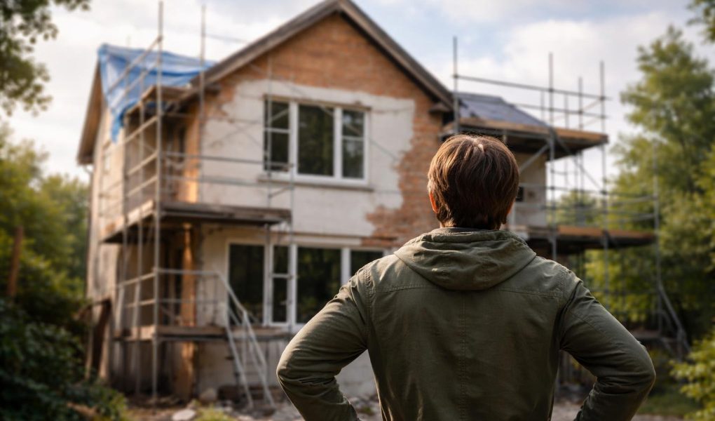 personne-pensive-maison-renovation-echafaudages