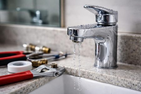 robinet-eau-fuite-outils-plomberie